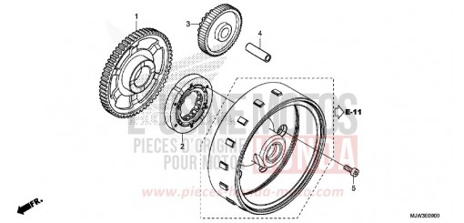 STARTING CLUTCH CB500XAH de 2017